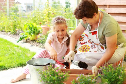 Professional Wembley landscapers planning a garden design