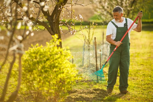 Local garden makeover project with lawn and planting in Wembley